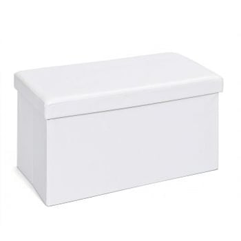 Plooibare ottoman Setti groot - wit