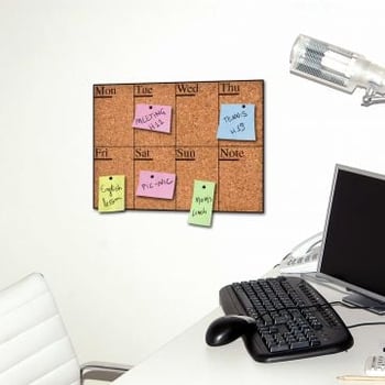 Muursticker prikbord Week Days