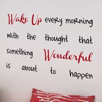 Muursticker Wake Up