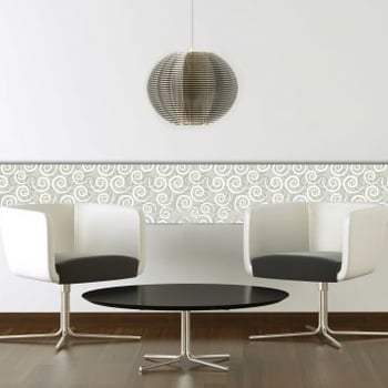 Muurstickers 3D Grey Swirl - schuimstickers