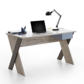 Bureau Nano 135 cm met X-poten