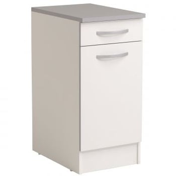 Onderkast Spoon 40x60 cm met lade en deur - wit