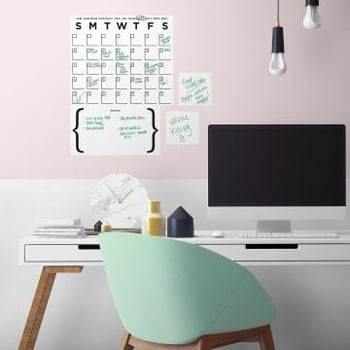 Muursticker Dry Erase Calendar