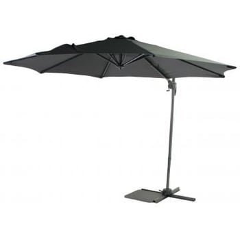 Parasol Honolulu Ø300cm met kruisvoet – antraciet
