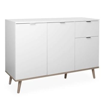 Commode Göteborg 3 deuren & 1 lade - wit 