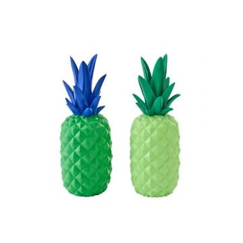 Ananas kalk groen/blauw assortiment van 2