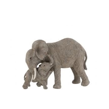Olifant knuffel poly grijs