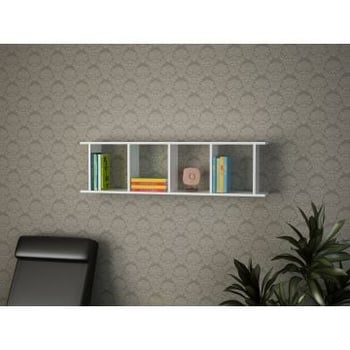Woody Boekenplank | 100% Melamine Laag | 18mm Dik | 120cm x 33 | Wit