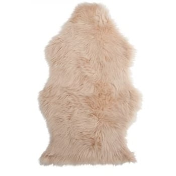 Vloermat nepbont beige