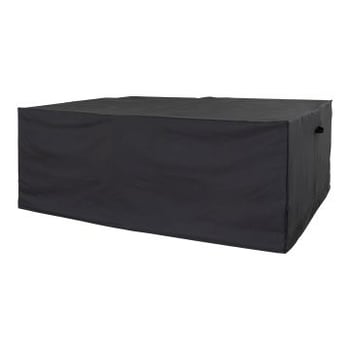 Zwarte luxehoes voor tafel en 6 stoelen