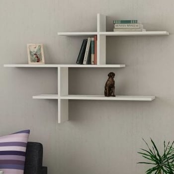 Leo Wandplank | 100% MELAMINE | Wit