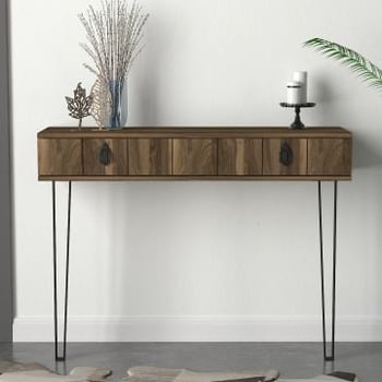 Tera Home Dressoir | 100% Melamine Gecoat | Notenhout | 1 Lade