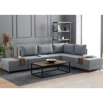 Hoekzetel Balcab Home | 210 x 280 x 70 cm | Grijs