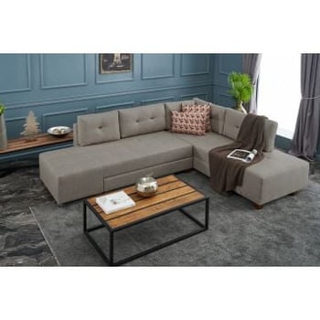 Atelier Del Sofa Hoekbank, crèmekleur