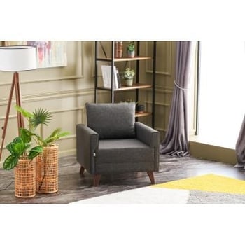 Bella 1-zitsbank | FIR TREE & MDF FRAME | Antraciet
