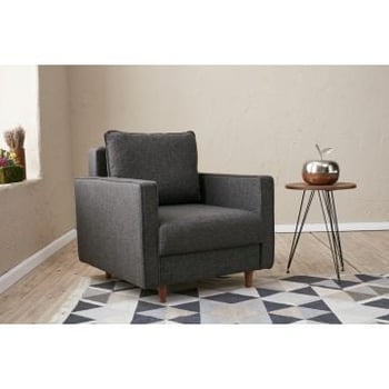 Relaxfauteuil Del Sofa | 85 x 90 x 82 cm | Antraciet