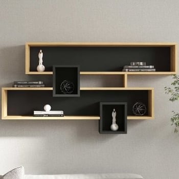 Karen Wandplank | 100% MELAMINE | Saffier Antraciet