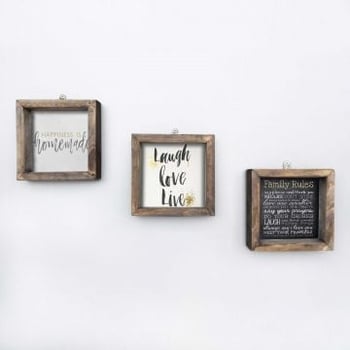 Evila Originals Ingelijst MDF Schilderijenset | Veelkleurig