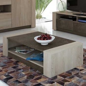 Salontafel Ares 108x65 melamine - bruin