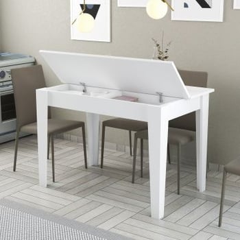 Kiev Keukentafel | 100% MELAMINE | Wit