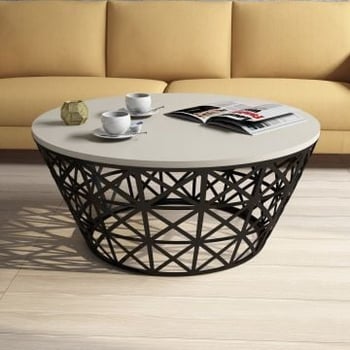 Stijlvolle Woody Fashion salontafel in crème zwart