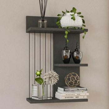 Wandplank | Antraciet | 18mm Dik | 40x60x19 cm | Meerdere Planken