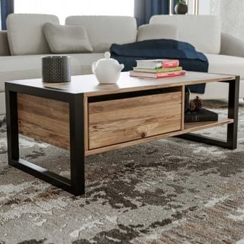 Salontafel Hananja-Atlantische pijnboom/zwart