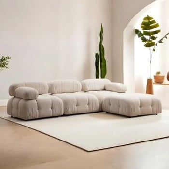 Hoekzetel Atelier Del Sofa | 208 x 95 x 75 cm | Beige