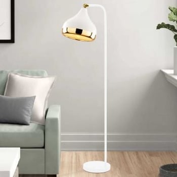 Yıldo Staande lamp | METALEN BEHUIZING | Wit, Goud