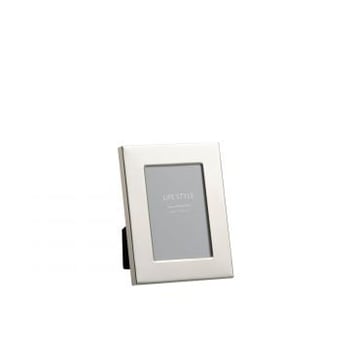 Fotokader brede boord 10x15 metaal zilver small
