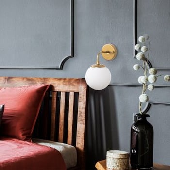 Horn Wandlamp | METALEN BEHUIZING | Goud