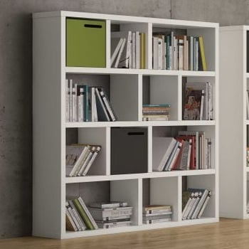 Opbergrek Berkeley 150 cm 4 niveaus - wit