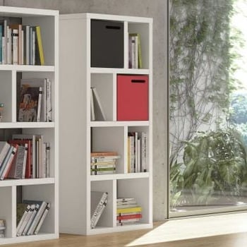 Opbergrek Berkeley 70 cm 4 niveaus - wit