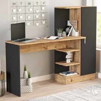 Bureau Anette-Atlantische pijnboom/zwart