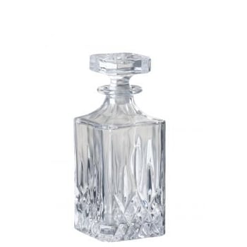 Karaf+stop geslepen glas transparant