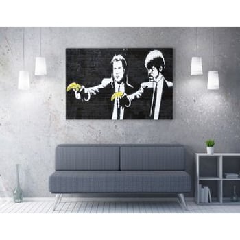 Multicolor ingelijst canvas schilderij | Barnes | 70 x 100 cm