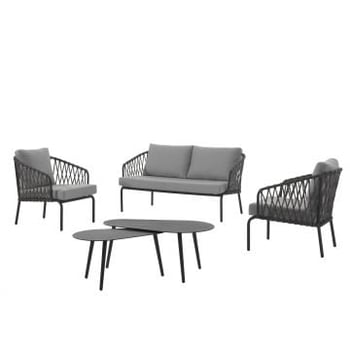 Loungeset Edin - antraciet