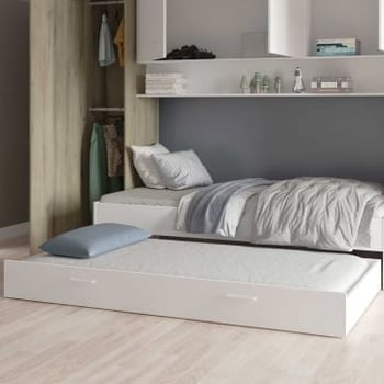 Bedlade Tidelle 90 x 200 cm-mat wit