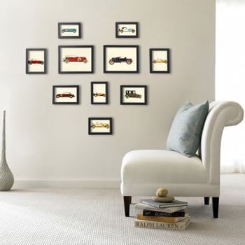 Songmics Fotolijstjes Set - 10 Lijstjes, Verschillende Maten, Zwart