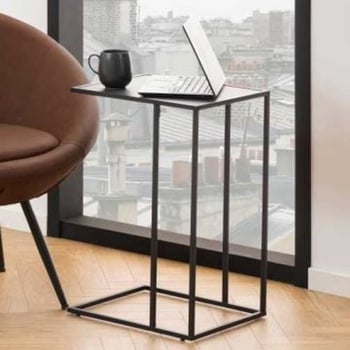 Bijzettafel Infinity 43x35 cm - zwart marmer