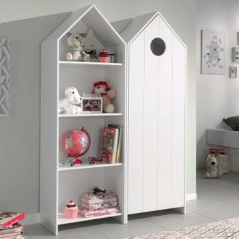 2-delige kledingkast Casami - 115x37x172 cm - Wit 