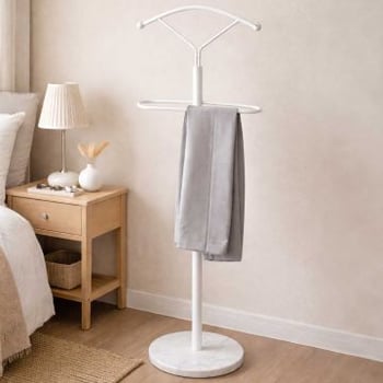 Kledingrek Kingston - 50x32x105 cm - Staal/marmer 