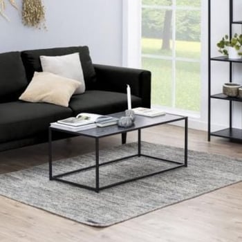 Salontafel Seaford 100x50 - zwart