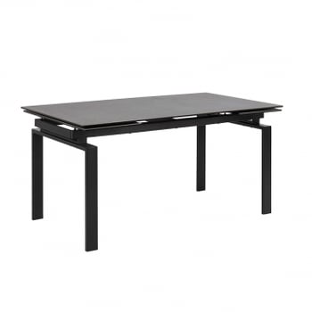 Verlengbare eettafel Hunor 160/240x85 - zwart