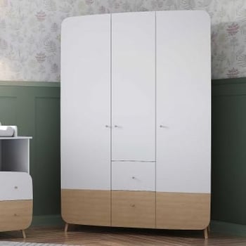 Kledingkast Firmiana | 127,8 x 49,7 x 203,4 | Wit