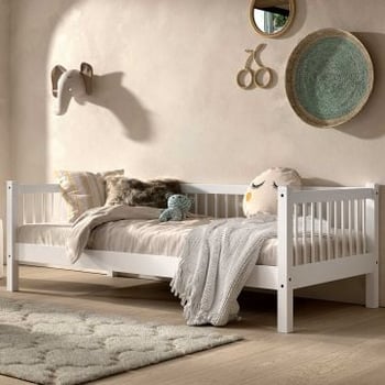 Kajuitbed Forrest 90x200 cm - massief beukenhout - wit
