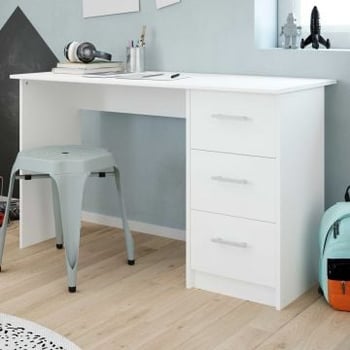 Bureau Infinity 121cm met lades - wit