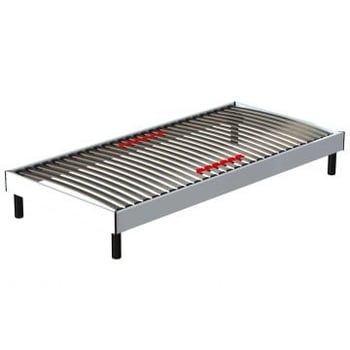Bedframe Senne 28 latten 90x200 - wit