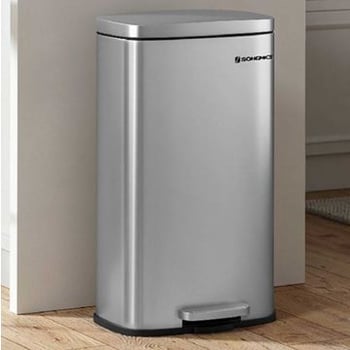 30L Keukenafvalemmer, pedaalemmer van staal met plastic voering