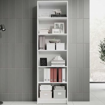 Boekenkast Viviane 60x202cm - wit